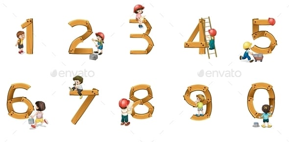 Number Graphics, Designs & Templates | GraphicRiver