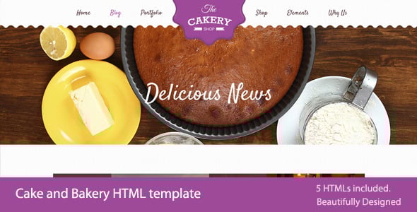 Cake Website Templates | ThemeForest