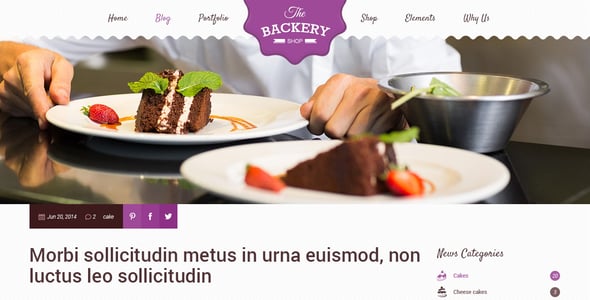 Cake Website Templates | ThemeForest