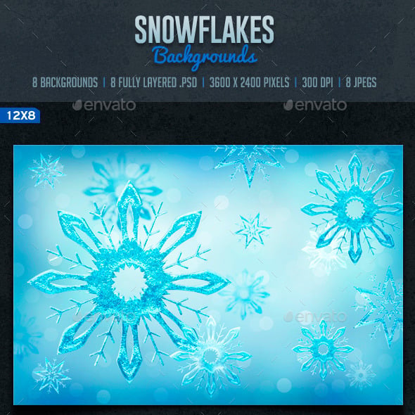 Snowflake Graphics, Designs & Templates | GraphicRiver