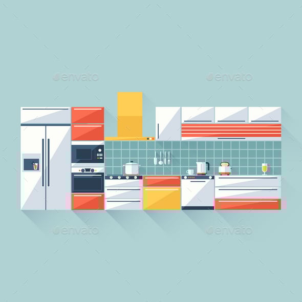 Kitchen Graphics, Designs & Templates | GraphicRiver