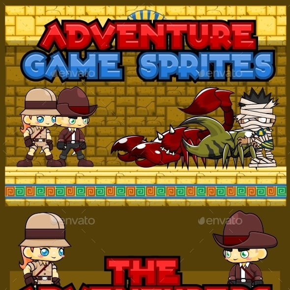 Jump 2D Game Sprites & Sheet Templates from GraphicRiver