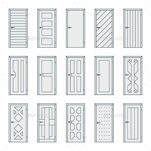 Doors Graphics, Designs & Templates | GraphicRiver