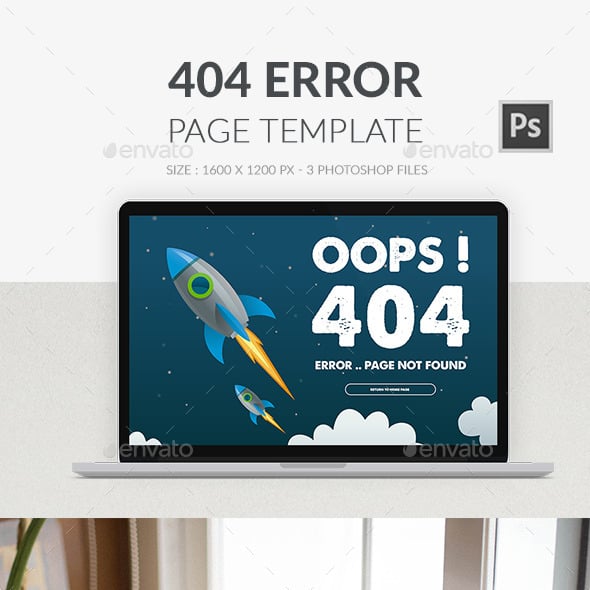 404 Page Templates from GraphicRiver