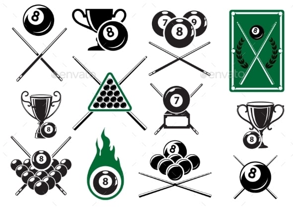 Billiard Graphics, Designs & Templates | GraphicRiver