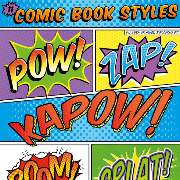 Comic Graphics, Designs & Templates | GraphicRiver