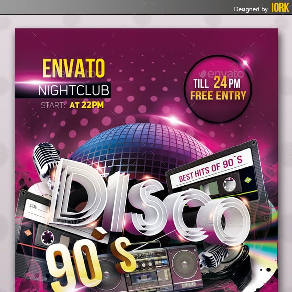 90S Flyer Templates | GraphicRiver