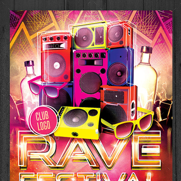 Rave Graphics, Designs & Templates | GraphicRiver