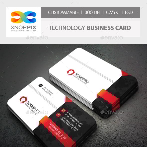 Technology Business Card Templates & Designs | GraphicRiver