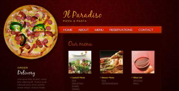 Pizza HTML Website Templates | ThemeForest