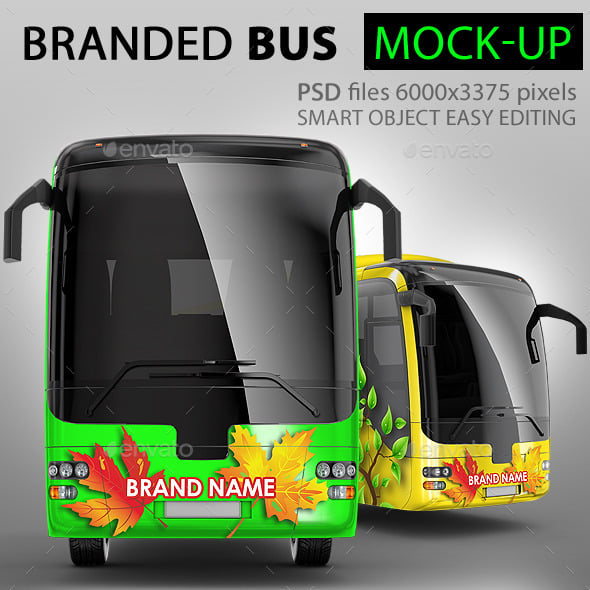 Bus Graphics, Designs & Templates | GraphicRiver