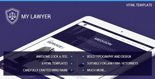 Lawyer HTML Website Templates | ThemeForest
