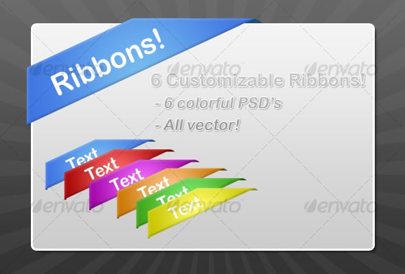 Ribbons Graphics, Designs & Templates | GraphicRiver