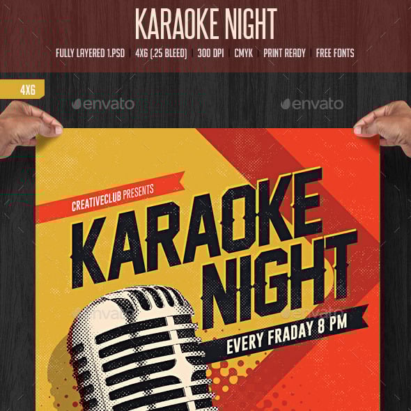 Karaoke Graphics, Designs & Templates | GraphicRiver