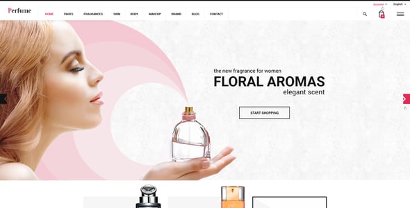 Perfume Website Templates | ThemeForest