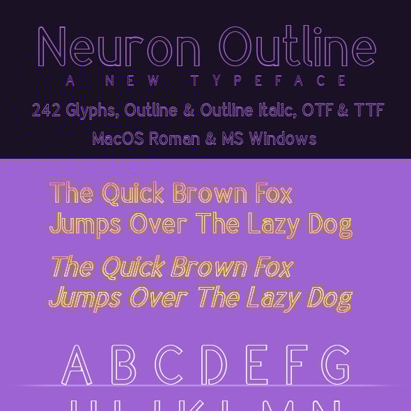 Outline Fonts | GraphicRiver