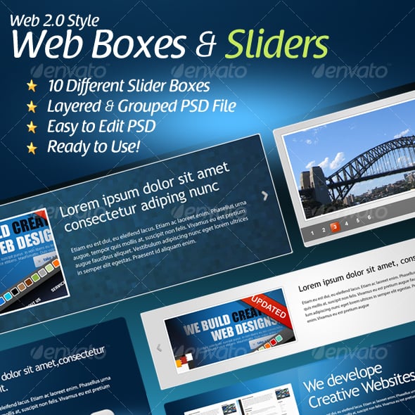 Sliders Graphics, Designs & Templates | GraphicRiver