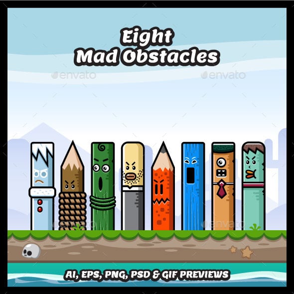 Obstacle Game Assets | GraphicRiver