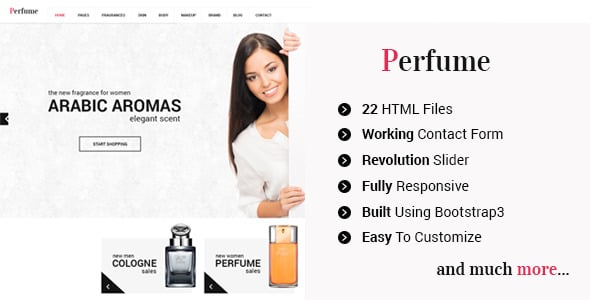Perfume Website Templates | ThemeForest
