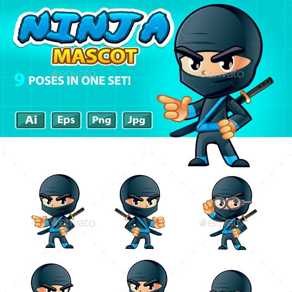Ninjas Graphics, Designs & Templates | GraphicRiver