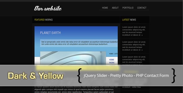 Dark HTML Website Templates | ThemeForest