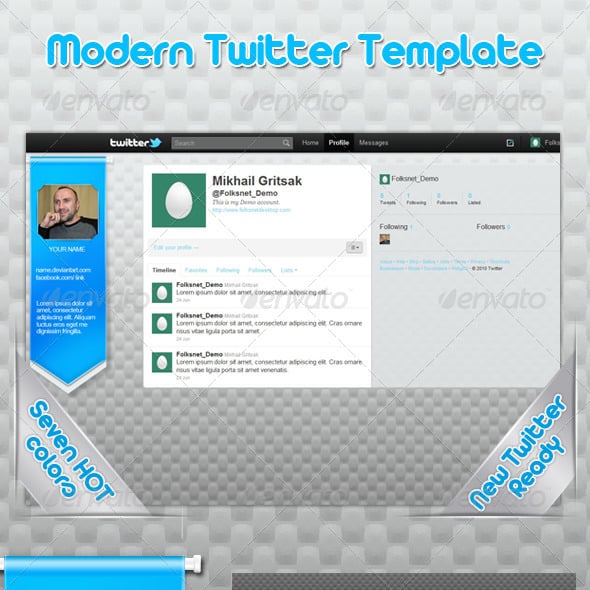 Twitter Graphics, Designs & Templates | GraphicRiver