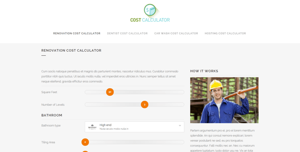 Cost Calculator WordPress preview 3