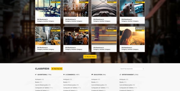 Random HTML Website Templates from ThemeForest