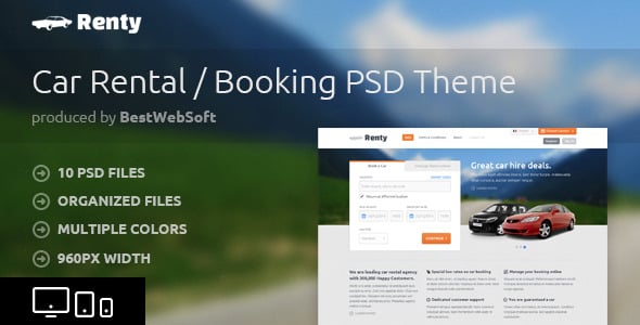 Car Booking Website Templates | ThemeForest