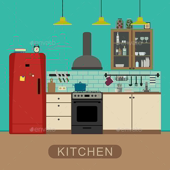 Kitchen Graphics, Designs & Templates | GraphicRiver