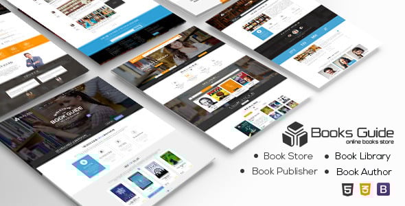 Book Library Website Templates | ThemeForest