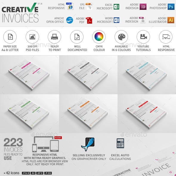 Invoice Graphics, Designs & Templates | GraphicRiver