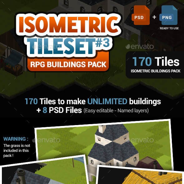 Isometric Game Tilesets | GraphicRiver