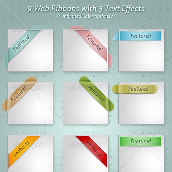 Ribbons Graphics, Designs & Templates | GraphicRiver
