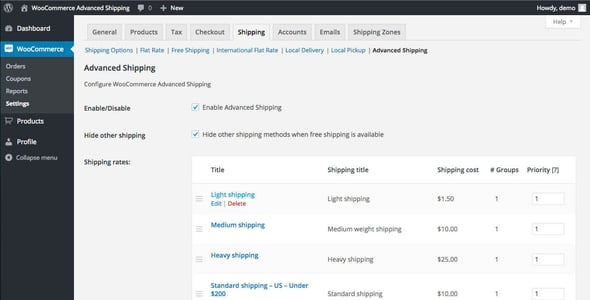 Advanced Shipping for WooCommerce preview 3