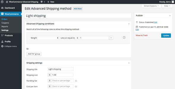 Advanced Shipping for WooCommerce preview 4