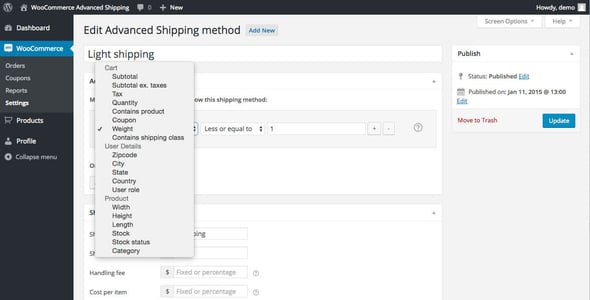 Advanced Shipping for WooCommerce preview 5