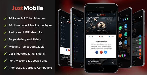 Mobile Website Templates | ThemeForest