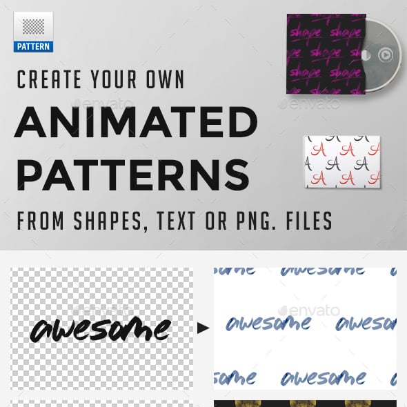 Animate-pattern Graphics, Designs & Templates | GraphicRiver