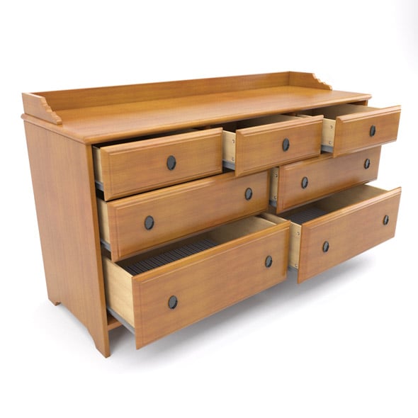 IKEA Leksvik Dresser by Mastclick | 3DOcean IKEA Leksvik Dresser by Mastclick | 3DOcean