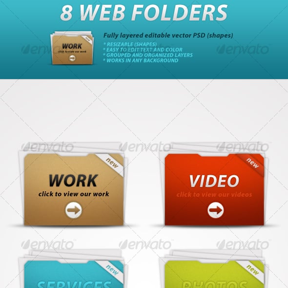 Folders Graphics, Designs & Templates | GraphicRiver