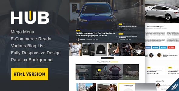 Hub Website Templates | ThemeForest