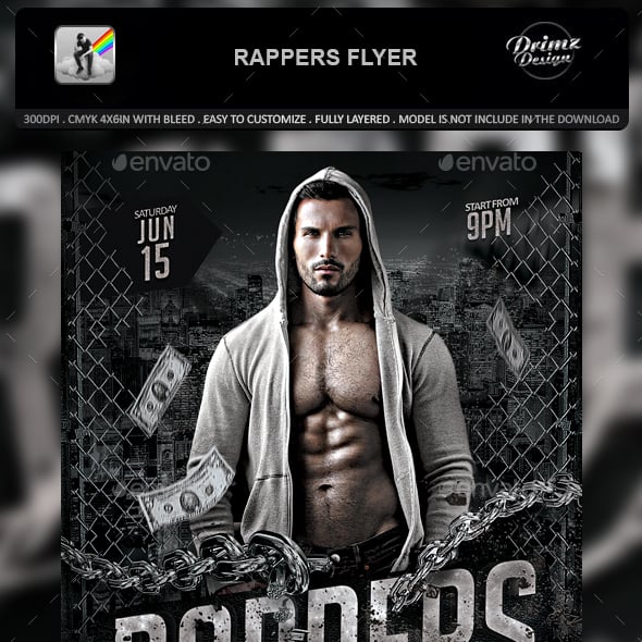 Rapper Graphics, Designs & Templates | GraphicRiver