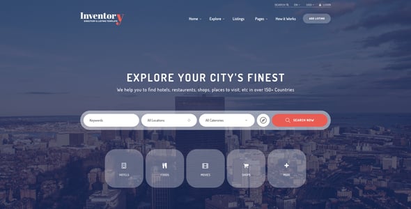 Inventory Website Templates | ThemeForest