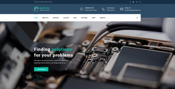 Phone Repair Website Templates | ThemeForest
