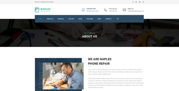 Phone Repair Website Templates | ThemeForest