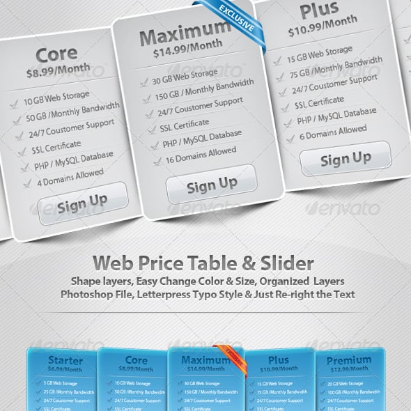 Tables Graphics, Designs & Templates | GraphicRiver