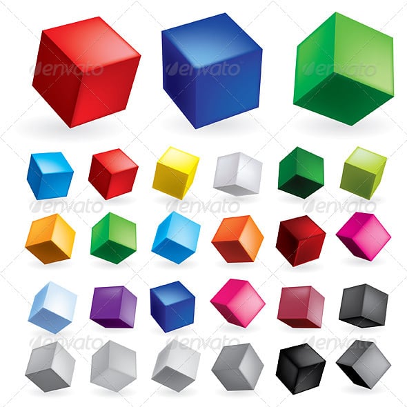 Cubes Graphics, Designs & Templates | GraphicRiver