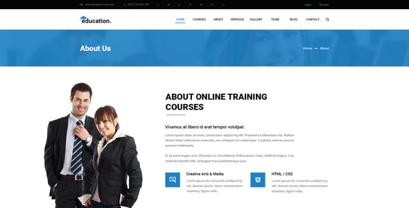 Bootstrap Education Website Templates | ThemeForest