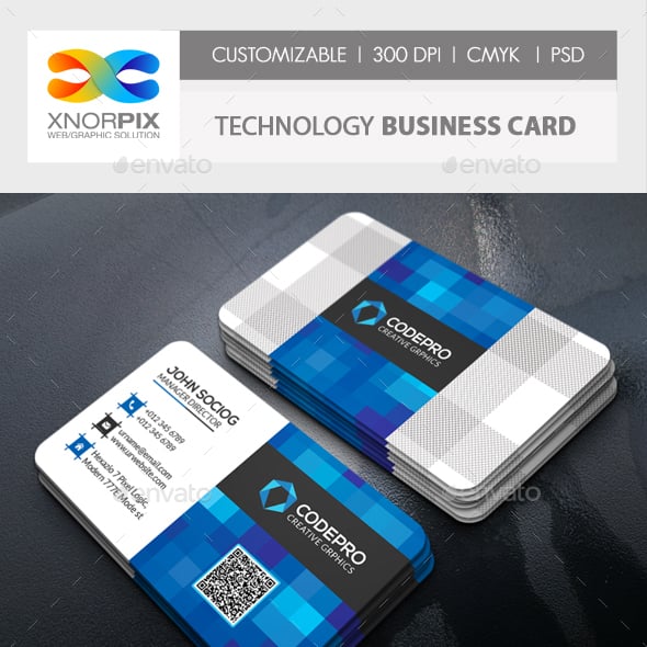 Technology Business Card Templates & Designs | GraphicRiver